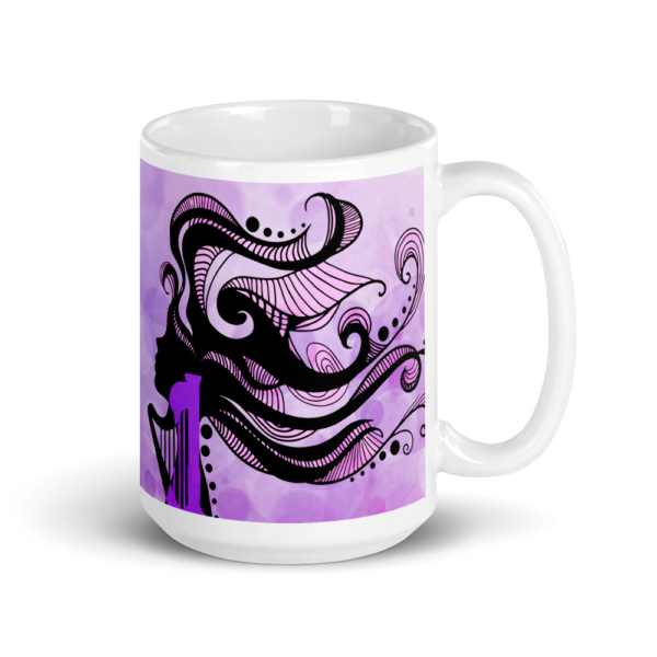 Mariea Antoinette White glossy mug